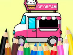                                                                     Coloring Book: Ice Cream Car קחשמ