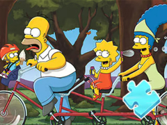                                                                     Jigsaw Puzzle: Simpson Family Riding קחשמ