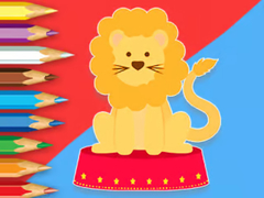                                                                     Coloring Book: Circus-Lion קחשמ