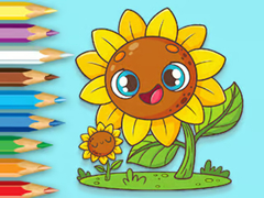                                                                     Coloring Book: Sunflowers קחשמ