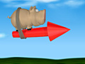                                                                       Pig on the Rocket ליּפש