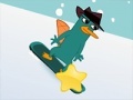                                                                     Perry The Platypus Snowboarding קחשמ