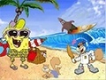                                                                     SpongeBob at Beach קחשמ