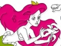                                                                     The little mermaid online coloring page קחשמ
