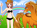                                                                     Cool Girl And Horse קחשמ