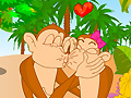                                                                       Cute monkey kissing ליּפש
