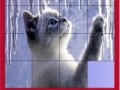                                                                     Cat and icicles slide puzzle קחשמ