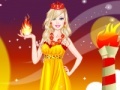                                                                     Barbie Fire Princess Dress Up קחשמ