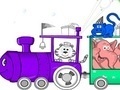                                                                     Animal Train Coloring קחשמ
