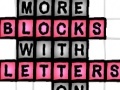                                                                     More Blocks with Letters On קחשמ