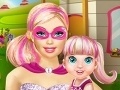                                                                    Super Hero Barbie Playing With Baby Barbie קחשמ