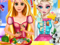                                                                     Elsa & Rapunzel Cooking Disaster קחשמ