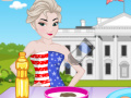                                                                     Elsa American Flag Cake קחשמ