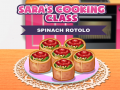                                                                     Sara’s Cooking Class Spinach Rotolo קחשמ