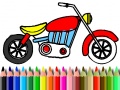                                                                     Back To School: Motorbike Coloring קחשמ