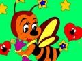                                                                     Kid`s coloring: Little bee קחשמ
