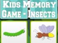                                                                     Kids Memory game - Insects קחשמ