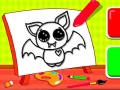                                                                       Easy Kids Coloring Bat ליּפש