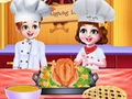                                                                       Chef Twins Thanksgiving Dinner Cooking ליּפש