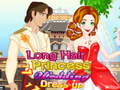                                                                       Long Hair Princess Wedding Dress up ליּפש