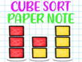                                                                     Cube Sort Paper Note קחשמ