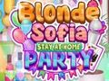                                                                     Blonde Sofia Stay at Home Party קחשמ