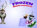                                                                     Frozen Memory Card Match קחשמ