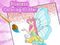                                                                     Princess Coloring Glitter קחשמ