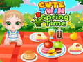                                                                       Cute Twin Spring Time ליּפש
