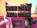                                                                     Talking Tom and Angela Coloring קחשמ