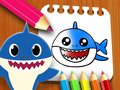                                                                       Baby Shark Coloring Book ליּפש