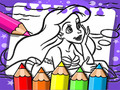                                                                     Ariel The Mermaid Coloring Book קחשמ