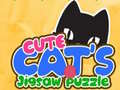                                                                     Cute Cats Jigsaw Puzzle קחשמ