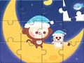                                                                      Jigsaw Puzzle: Monkey With Moon ליּפש