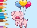                                                                     Coloring Book: Balloon Pig קחשמ