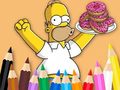                                                                     Coloring Book: Simpson Doughnut קחשמ