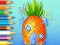                                                                       Coloring Book: Pineapple-House ליּפש