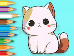                                                                     Coloring Book: Cute Kitten קחשמ
