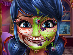                                                                       Dotted Girl Halloween Makeup ליּפש