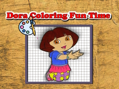                                                                     Dora Coloring Fun Time קחשמ