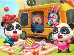                                                                       Jigsaw Puzzle: Little Panda Picnic ליּפש