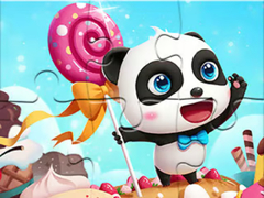                                                                     Jigsaw Puzzle: Panda Candy World קחשמ