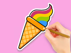                                                                       Coloring Book: Rainbow Ice Cream ליּפש