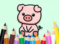                                                                     Coloring Book: Cute Pig 2 קחשמ