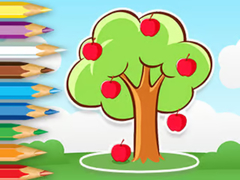                                                                     Coloring Book: Apple Tree קחשמ