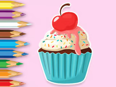                                                                     Coloring Book: Apple Cupcake קחשמ