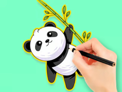                                                                     Coloring Book: Panda Eat Bamboo קחשמ