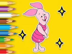                                                                     Coloring Book: Piglet With Balloon קחשמ