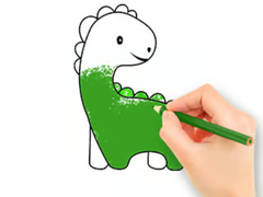                                                                     Coloring Book: Lovely Baby Dinosaur קחשמ