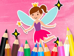                                                                     Coloring Book: Little Pretty Fairy קחשמ